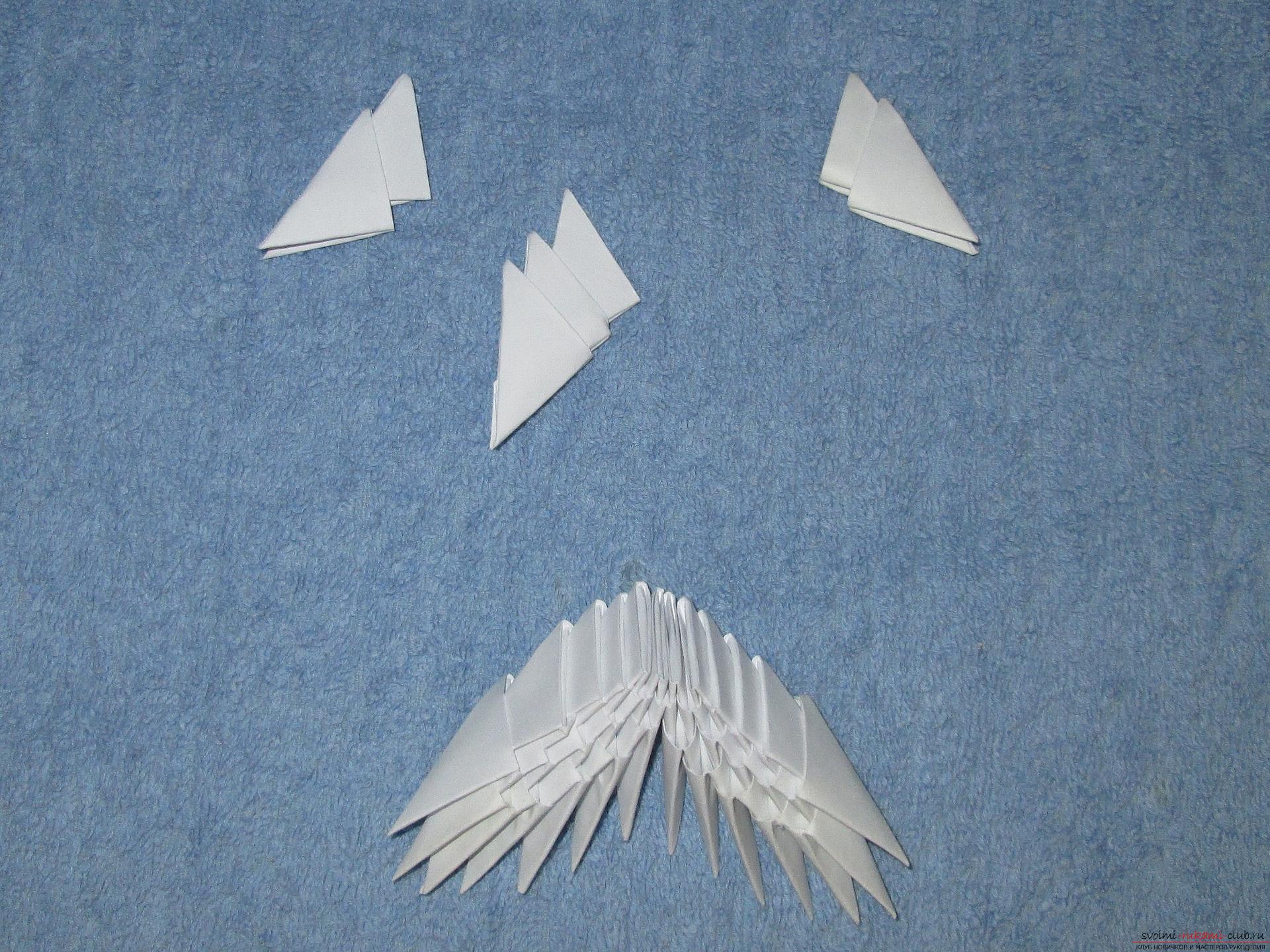 Если вы любите собирать модульное оригами, этот мастер-класс по созданию дельфина из бумаги для вас.. Фото №25